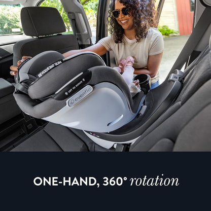 Evenflo Gold Revolve360 Slim 2-in-1 Rotational Car Seat (Obsidian)