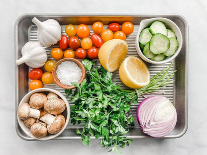 New USA Pan 3-Piece Warp Resistant Non-Stick Aluminized Steel Bakeware Set