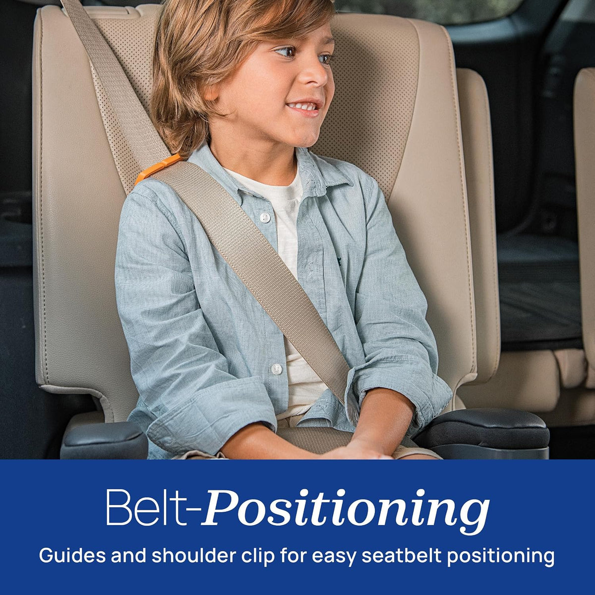 New Chicco GoFit ClearTex Plus Backless Belt-Positioning Booster Car Seat (Tropic Green)