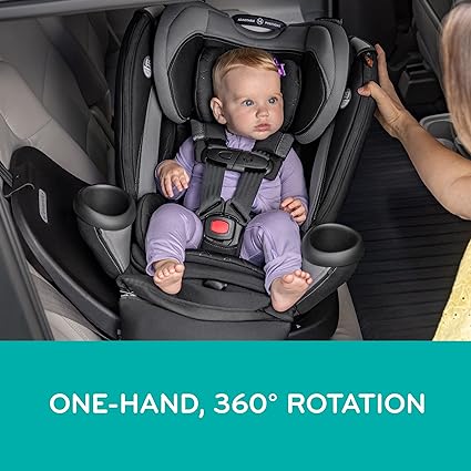 New Evenflo Revolve360 Extend All-in-One Rotational Car Seat (Revere Gray)