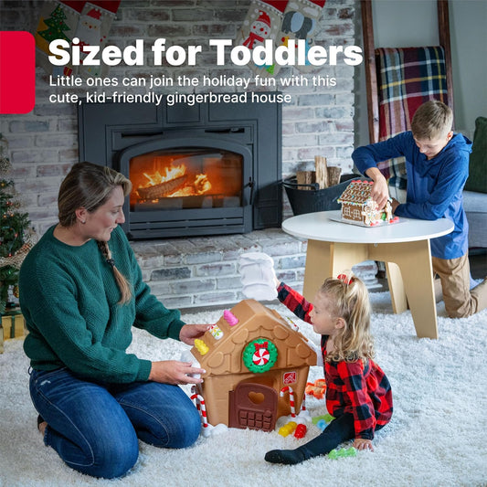 New Step2 My First Gingerbread House Kids Interactive Christmas Holiday Toy