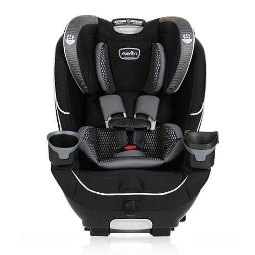 New Evenflo EveryFit 3-in-1 Convertible High-Back Booster Car Seat (Olympus Black)