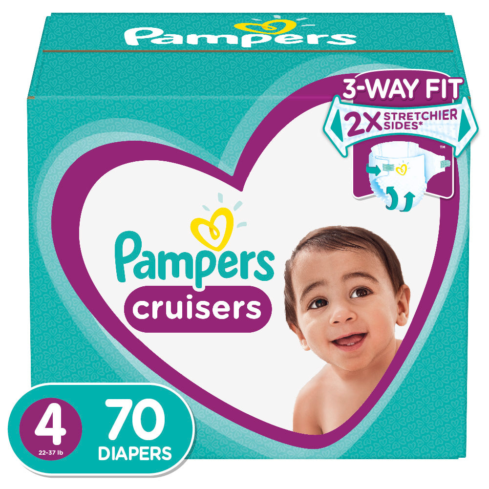 New Pampers Cruisers Diapers Super Pack (Size 4 - 70ct)