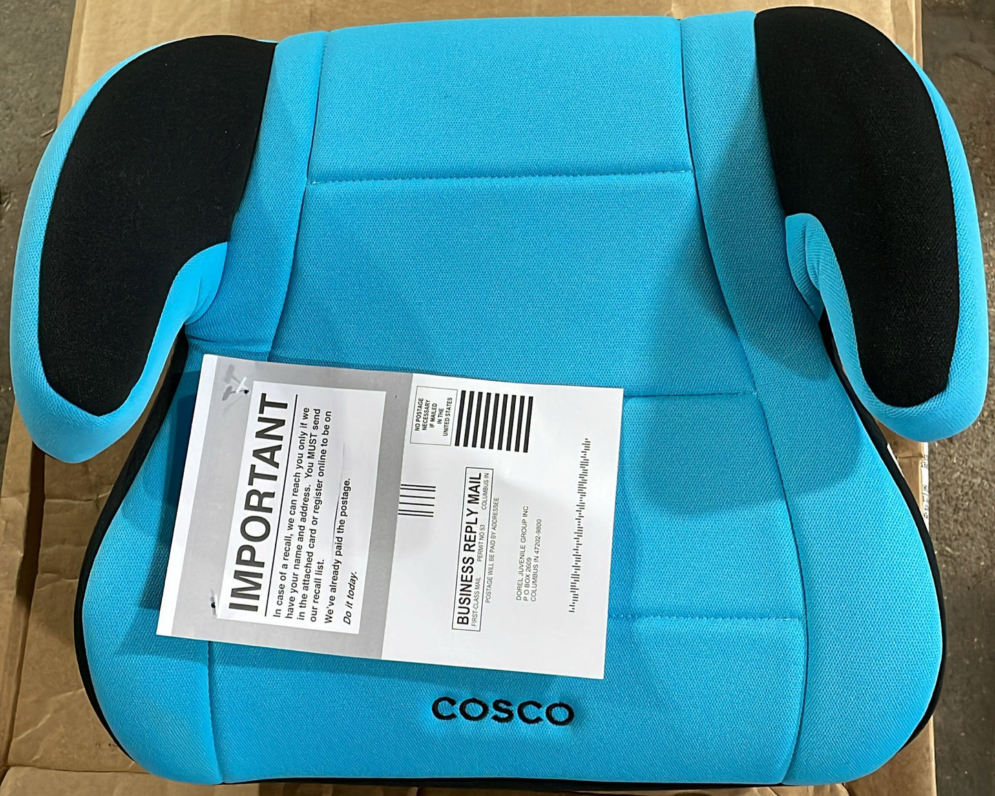 New Cosco Topside Booster Car Seat (Turquoise)