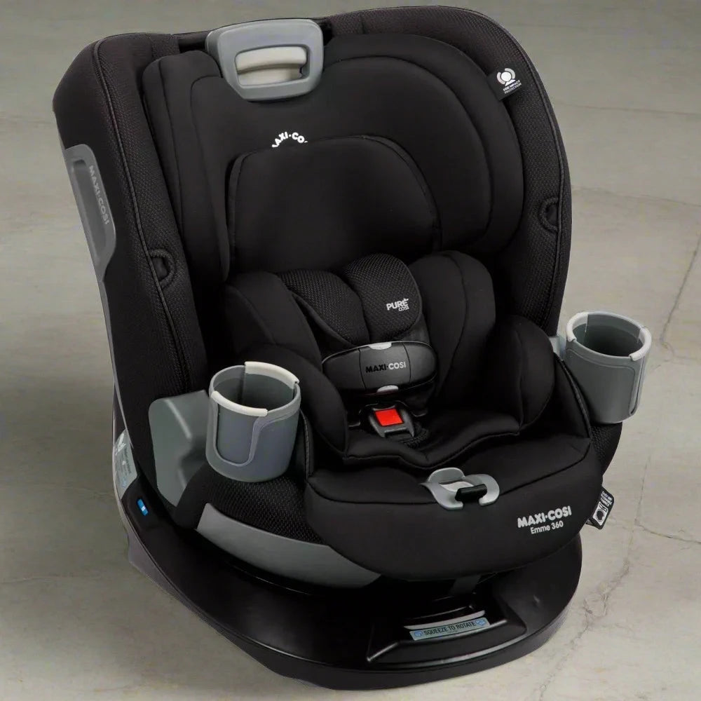 New Maxi-Cosi Emme 360 All In One Rotating Car Seat (Midnight Black)