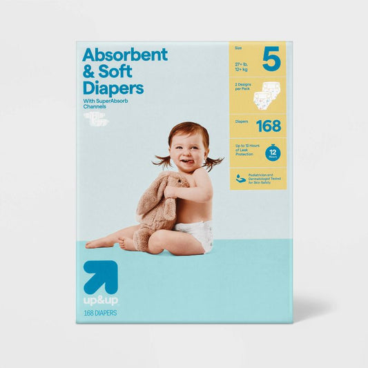 New Disposable Diapers Economy Pack (Size 5 - 168ct)