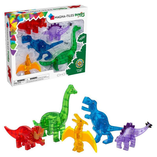 New Dinos 5-Piece Set, Encourage Meaningful Play, Ages 3+