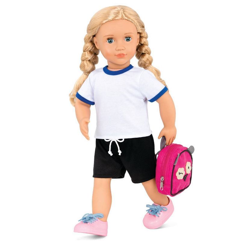 New Our Generation Hally with Storybook & Accessories 18" Posable School Doll