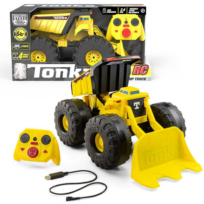 New Tonka RC Mighty Monster Dump & Plow Truck