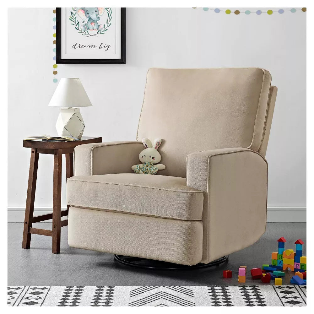 Baby Relax Addison Swivel Gliding Recliner - Beige