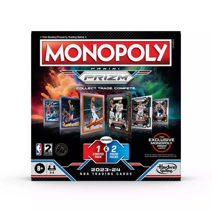 New Monopoly Prizm: NBA 2nd Edition Board Game with 2023-24 Panini NBA Trading Cards