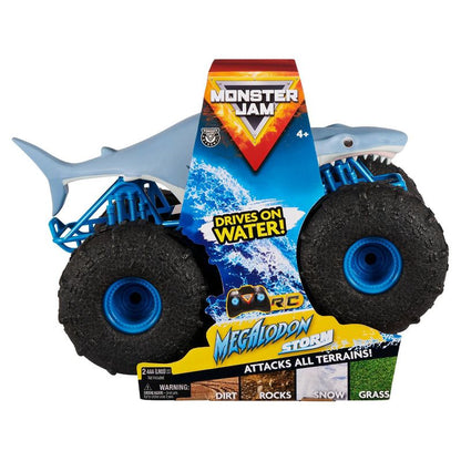 New Monster Jam Official Megalodon Storm All-Terrain Remote Control Monster Truck - 1:15 Scale