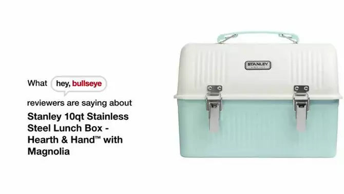 Stanley 10qt Stainless Steel Lunch Box - Hearth & Hand with Magnolia (Soft Blue)