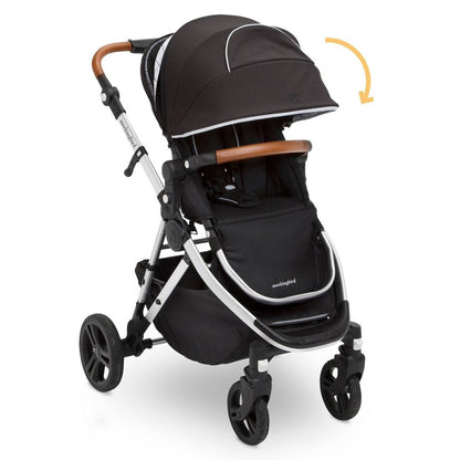 New Mockingbird Single-to-Double Stroller - Black Windowpane