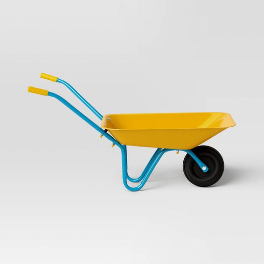 New Kids' Gardening Wheel Barrow (Yellow - Sun Squad)