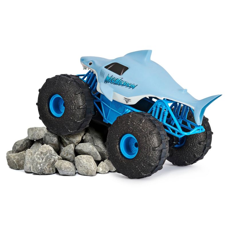 New Monster Jam Official Megalodon Storm All-Terrain Remote Control Monster Truck - 1:15 Scale