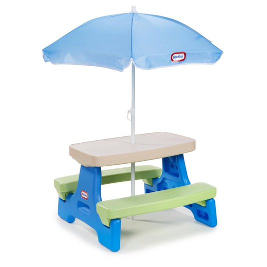 New Little Tikes Easy Store Jr. Play Table with Umbrella