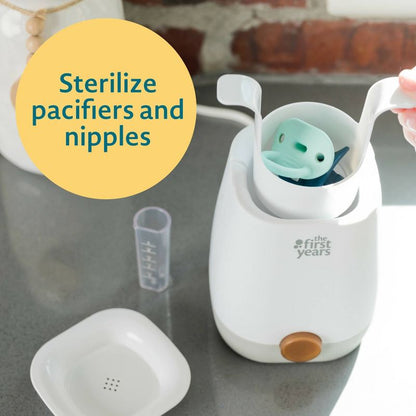 New The First Years Baby Bottle Warmer and Sterilizer - Pacifier and Bottle Nipple Sanitizer