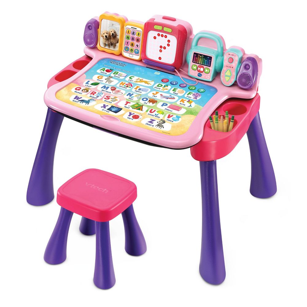 New VTech Explore And Write Activity Desk - Pink