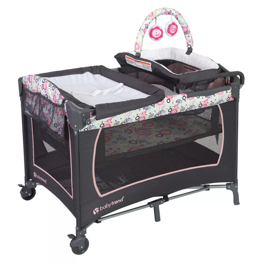 New Baby Trend Lil Snooze Deluxe Nursery Center (Flora)