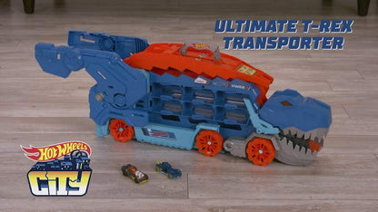 New Hot Wheels City Transforming T-Rex Ultimate Hauler