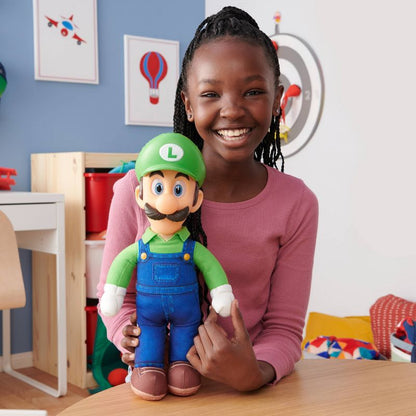 New Nintendo The Super Mario Bros. Movie Luigi Poseable Plush