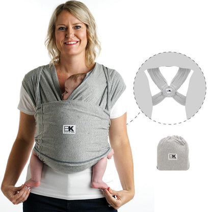 New Baby K'Tan Baby Carrier in Heather Gray Size XS