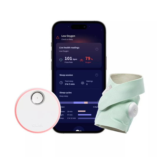 New Owlet Dream Sock Smart Baby Monitor with Live Health Readings and Notifications (Mint)