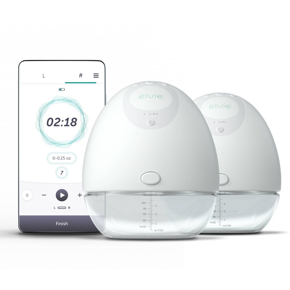 New Elvie Double Wearable Breast Pump with App