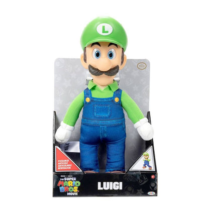 New Nintendo The Super Mario Bros. Movie Luigi Poseable Plush