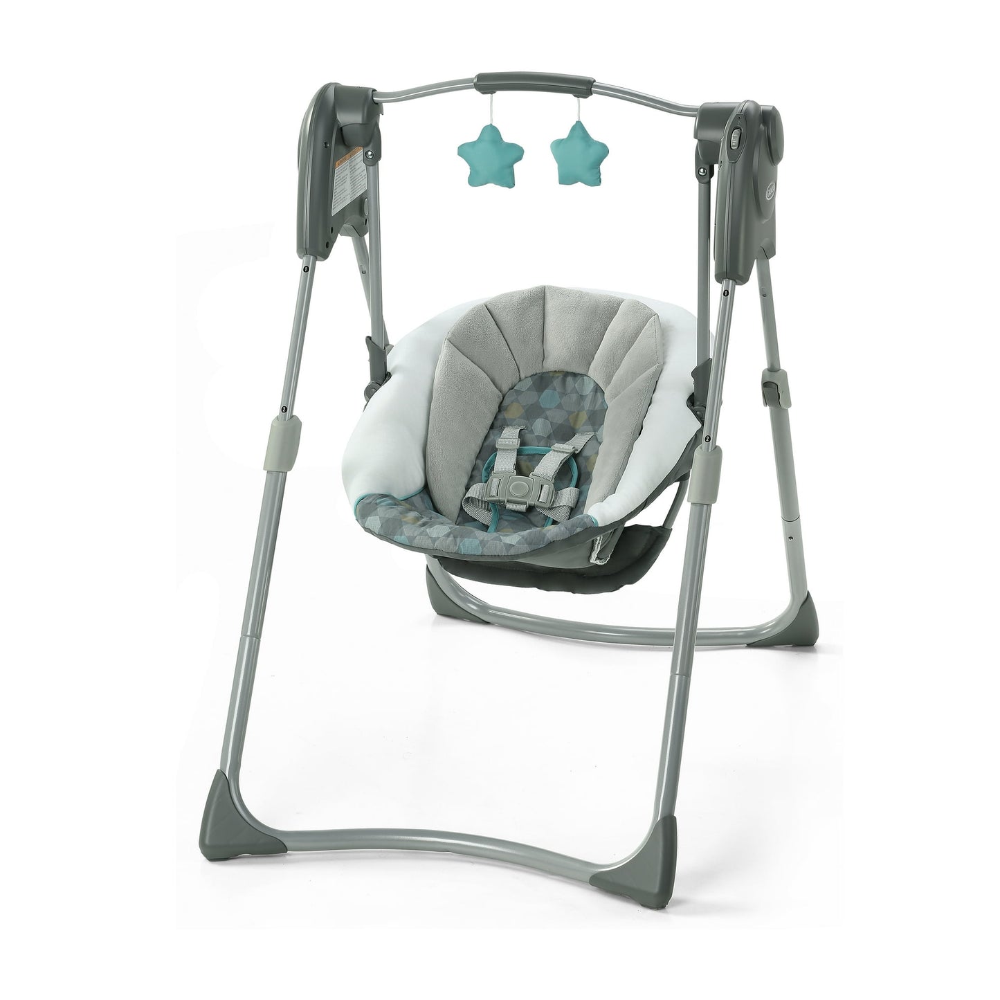 New Graco Slim Spaces Compact Baby Swing, Space-Saving Design (Tilden)