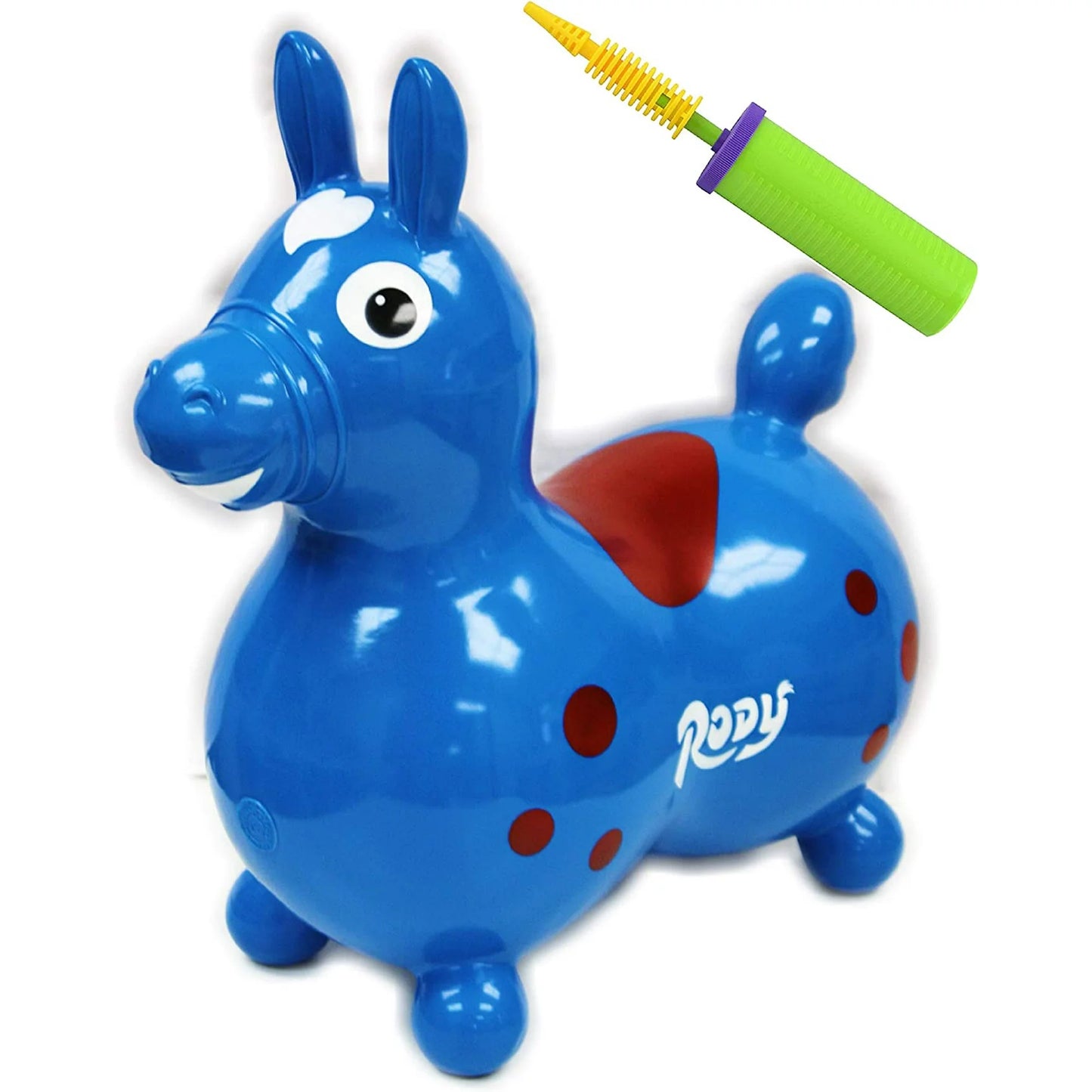 New in Box Gymnic Rody Horse Riding Toy (Blue)