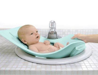 New Puj Tub Soft and Foldable Baby Infant Bathtub (Aqua Blue)