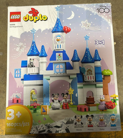 New LEGO DUPLO Disney 3in1 Magic Castle Building Set 10998