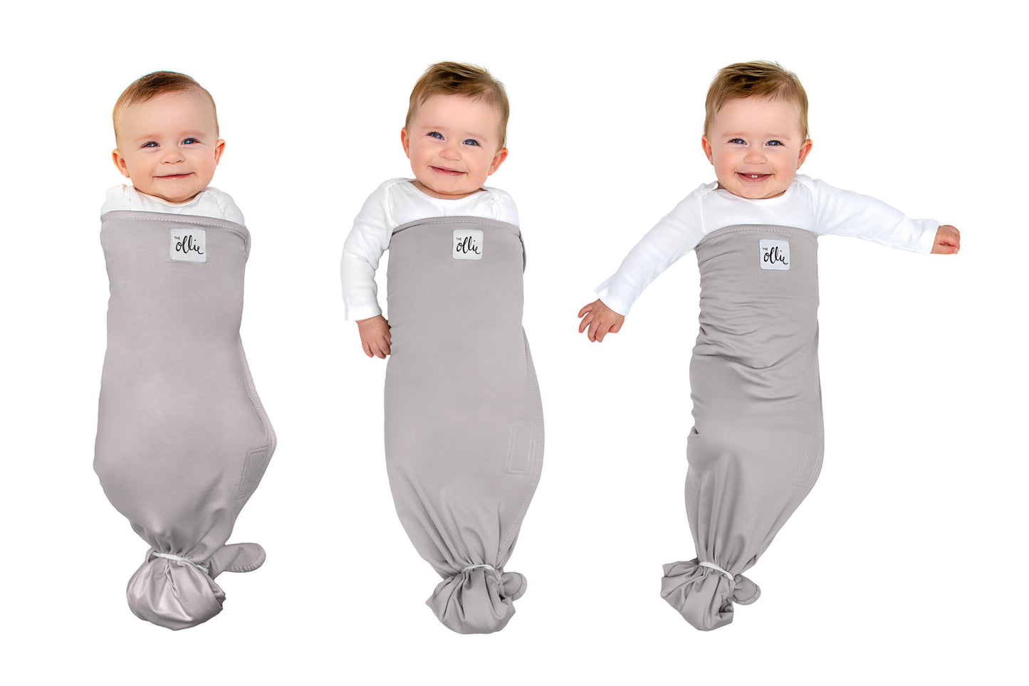 New - The Ollie World Swaddle - Stone