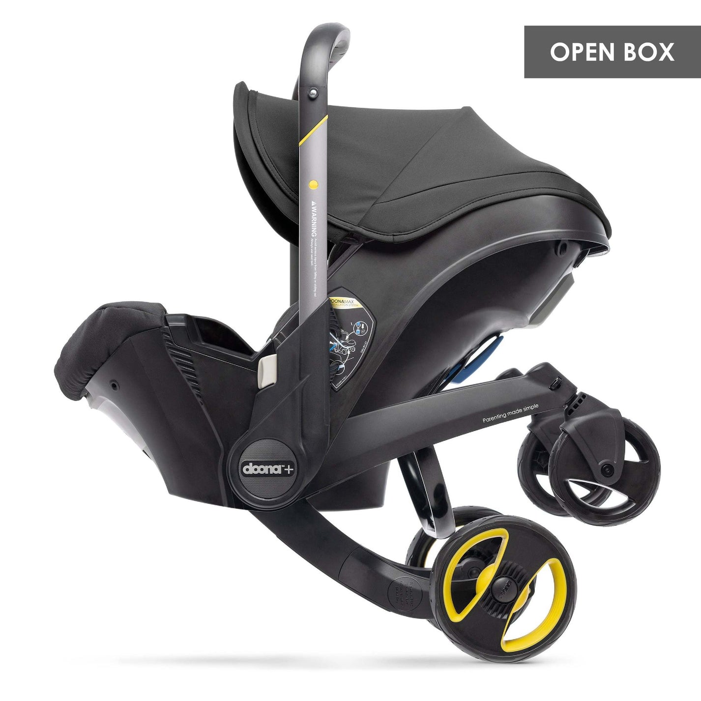 Open Box Doona Infant Car Seat and Stroller in Nitro Black Kidsy