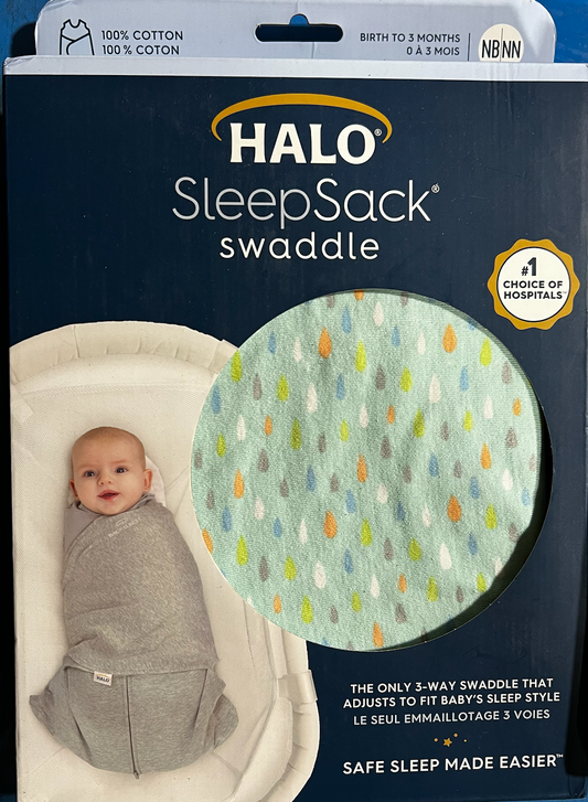 New in Box Halo Sleepsack Swaddle Size Newborn