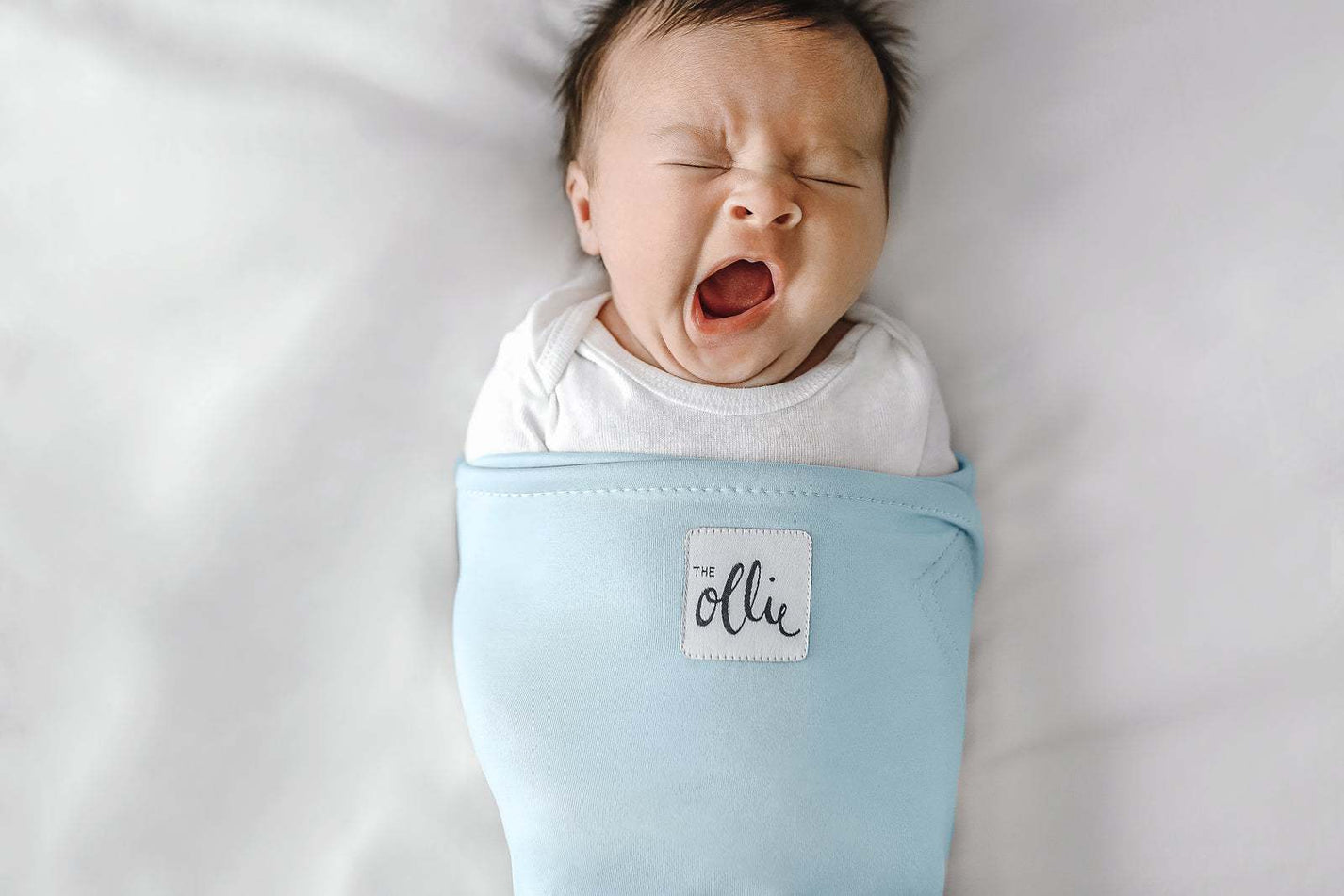 New Ollie World Swaddle Sky Blue Kidsy