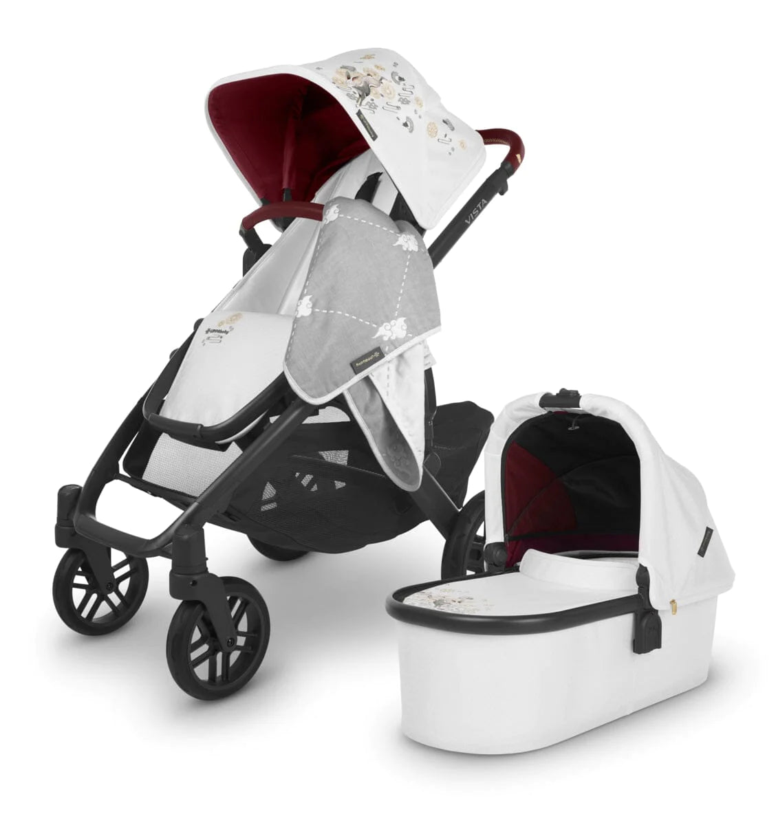 New UppaBaby Vista V2 Stroller and Bassinet - Jade Rabbit Limited Edition