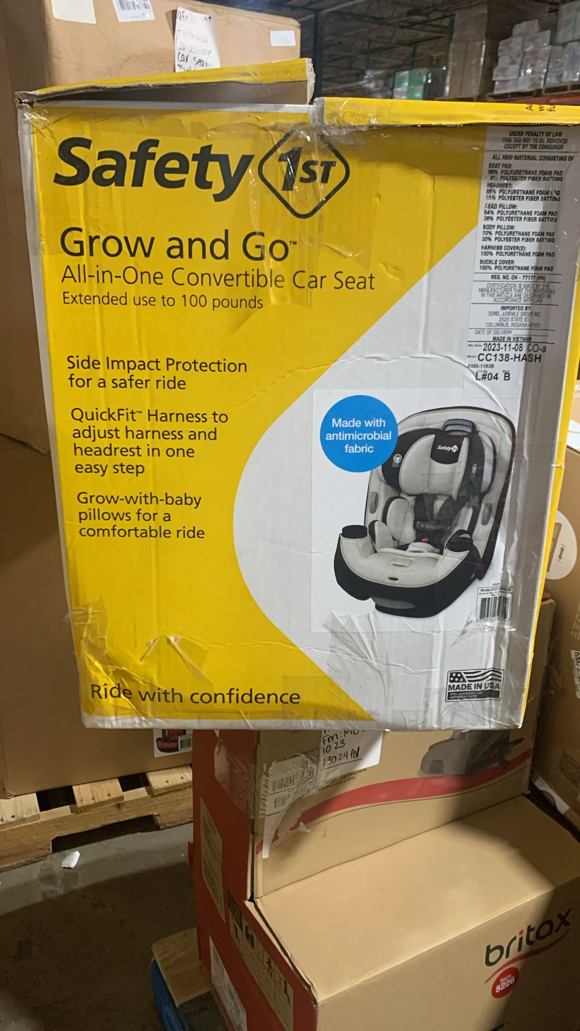 New Safety 1st Grow and Go All-in-One Convertible Car Seat (Dunes Edge)