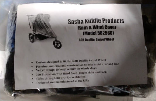 Sasha Kiddie Products – Rain & Wind Cover (Clear)