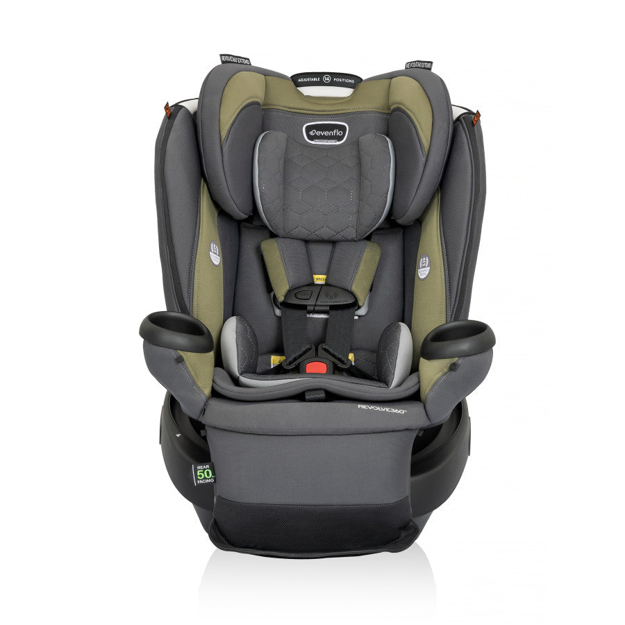 New Revolve360 Extend Rotational All-in-One Convertible Car Seat with Quick Clean Cover