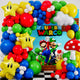 ALL-IN-1 Super Adventure Balloon Arch Kit with BONUS Mushroom, Cloud & Star Balloons - Kidsy