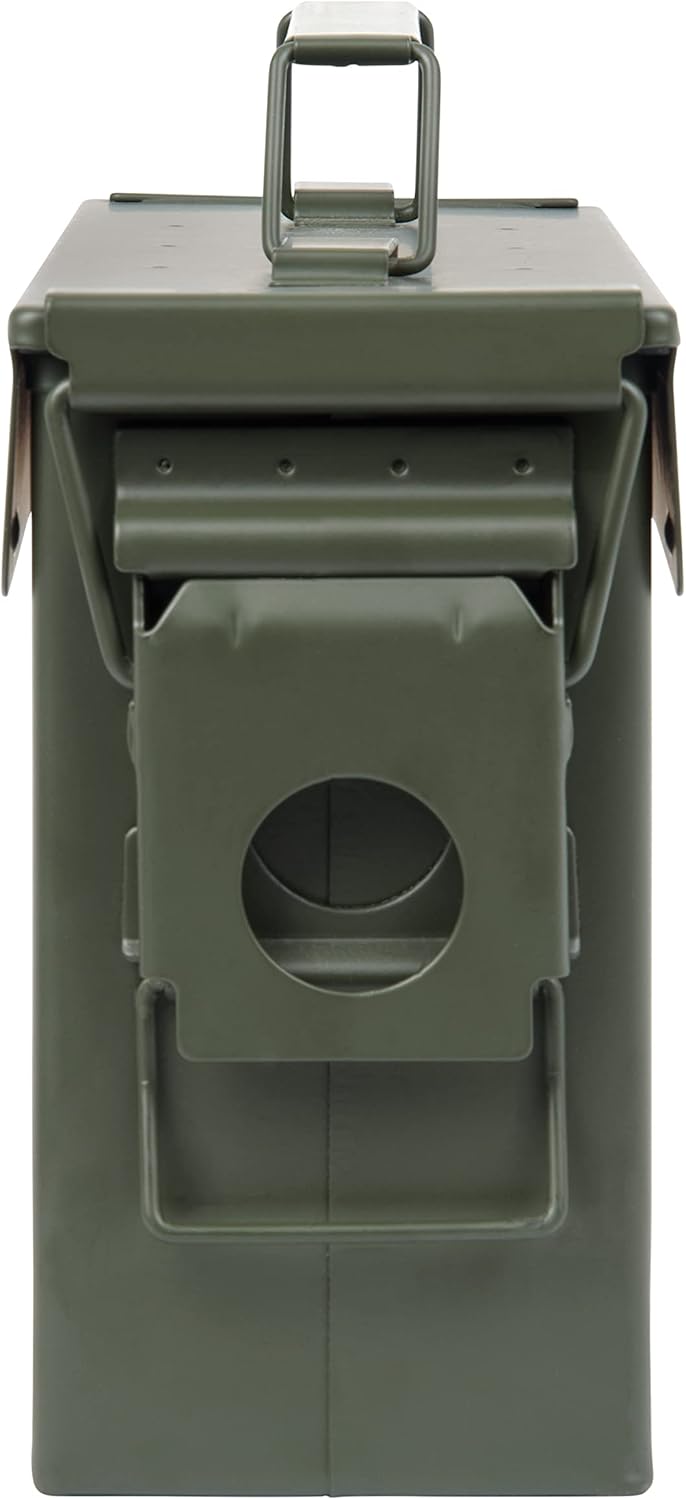 Allen Company Classic Steel Ammo Box .30 Cal Lockable Waterproof (Army Green) - Kidsy