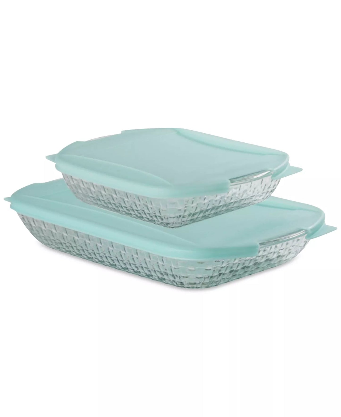 Anchor Hocking Basketweave Embossed 4 - Piece Bakeware Bundle - Kidsy