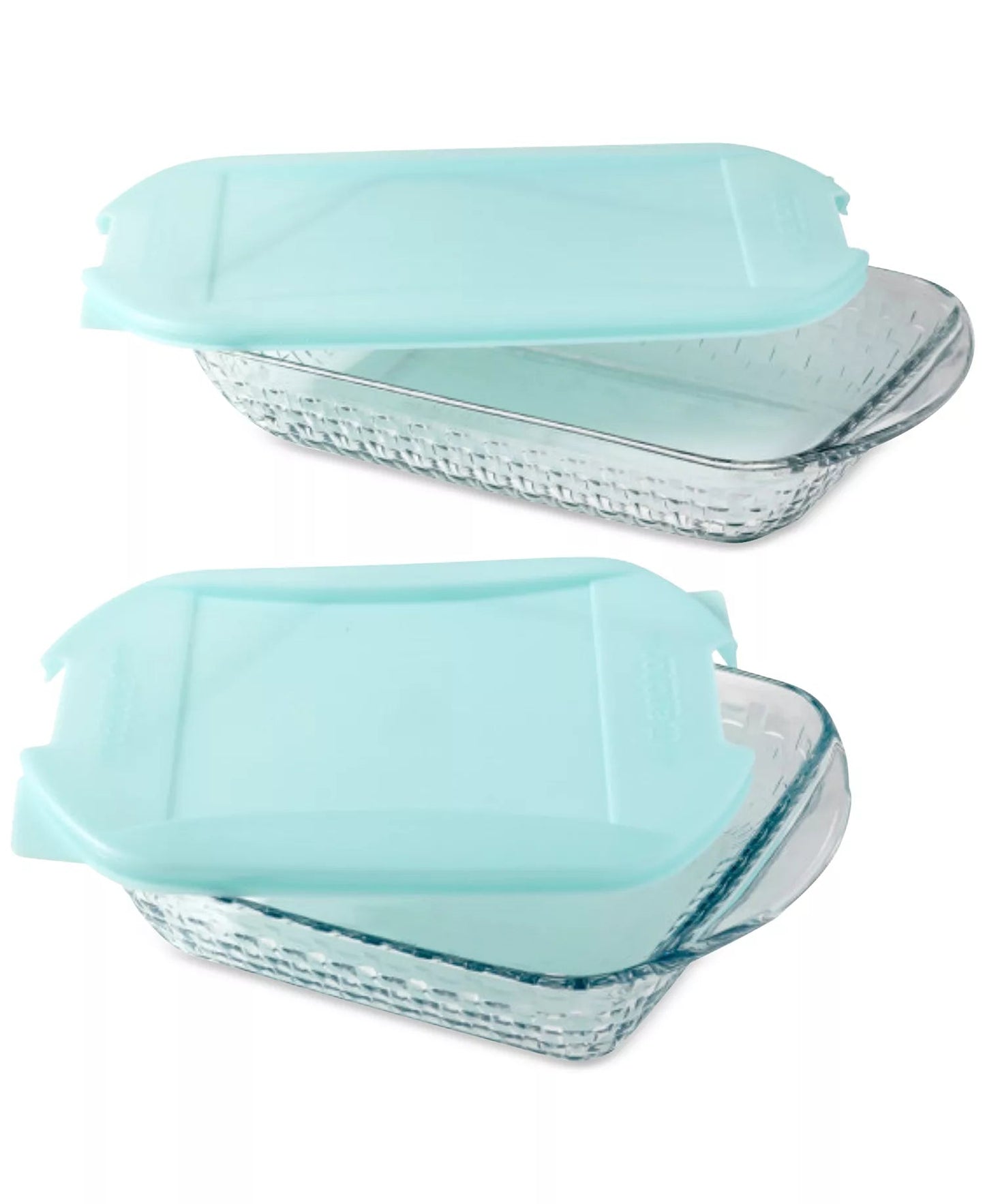 Anchor Hocking Basketweave Embossed 4 - Piece Bakeware Bundle - Kidsy
