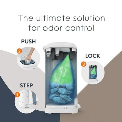 Angelcare Diaper Genie Select Pail + Starter Refill (Polka Dot) - Kidsy