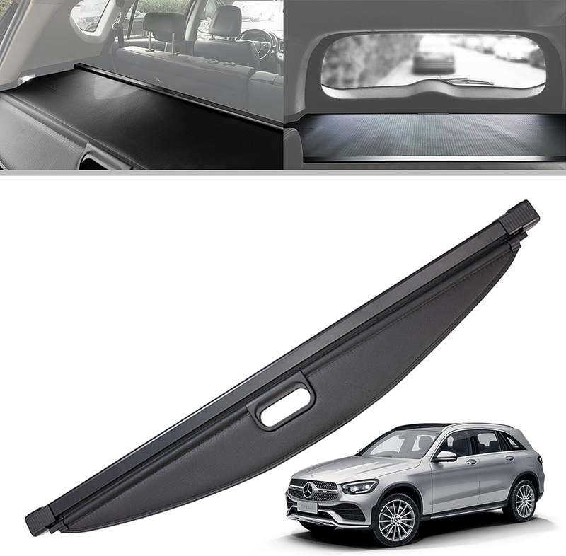 ANKUN Cargo Cover for 2019 - 2022 Mercedes Benz GLC 300 260 Retractable Rear Trunk Cover Shield Shade Cargo Security Shade Black OEM - Kidsy