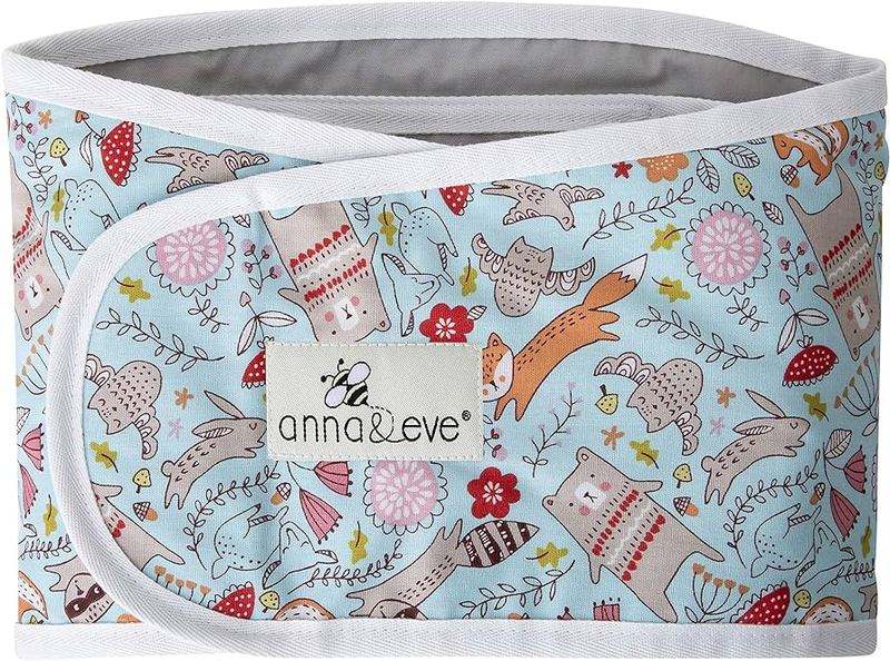 Anna & Eve Swaddle Strap (Blue Woodland | Small) - Kidsy