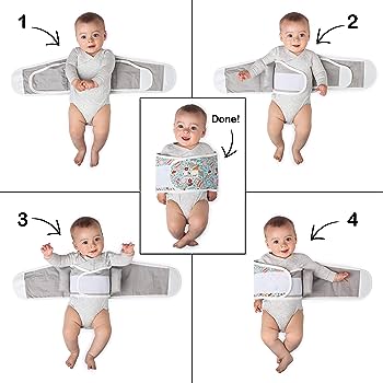 Anna & Eve Swaddle Strap (Blue Woodland | Small) - Kidsy